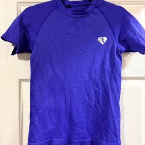 Women’s Best Seamless Short Sleeve Performance Top | Sapphire Blue